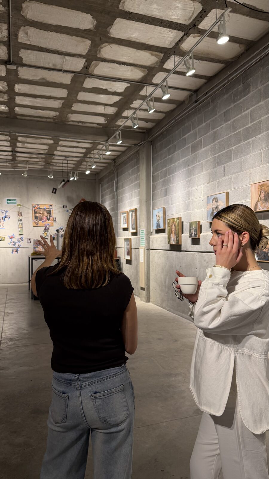 Walking an art gallery corridor