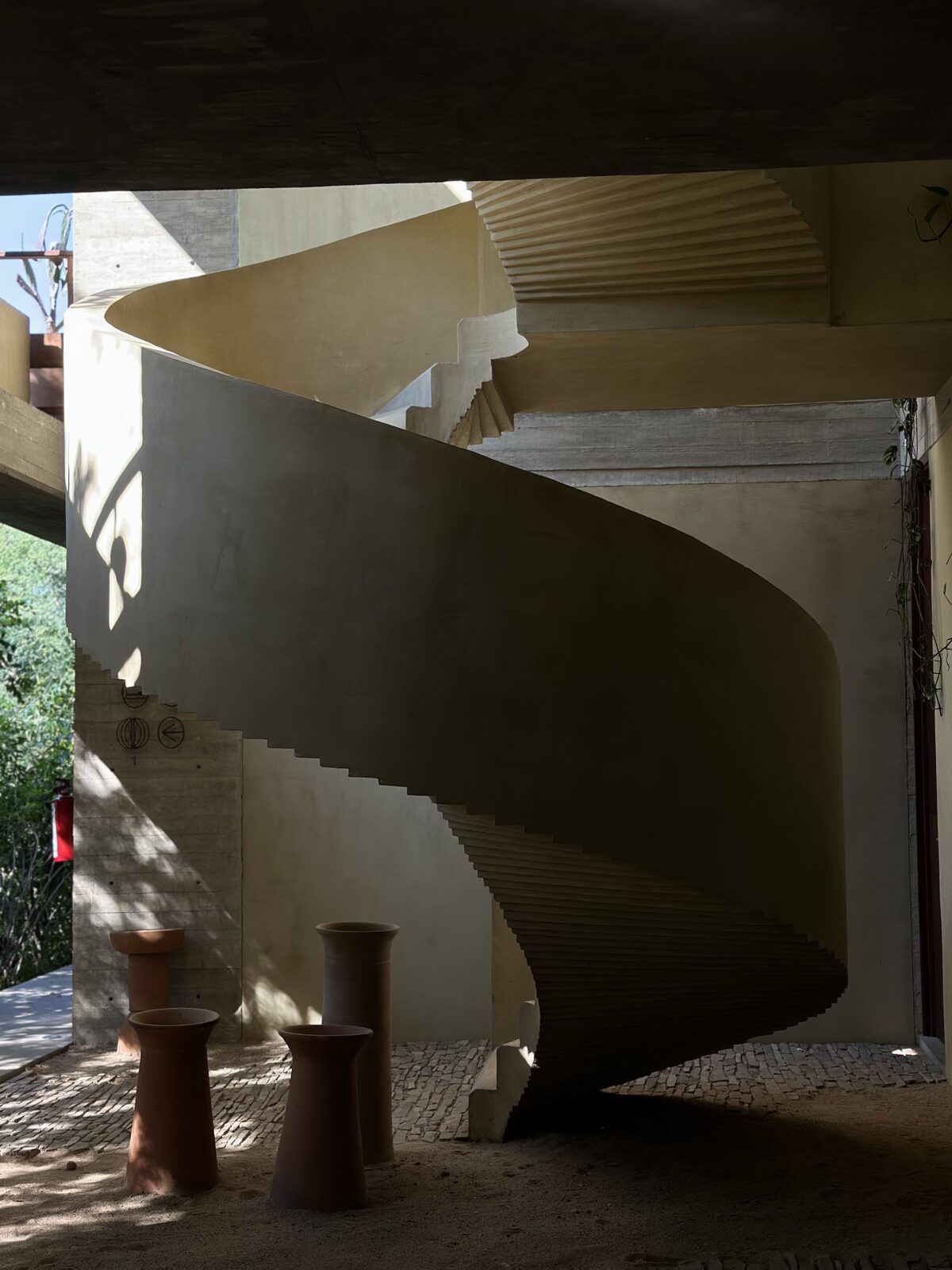 Architectural spiral staircase